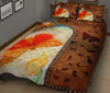 Butterfly Leather Style Quilt Bed Set - Love Quilt Bedding Set