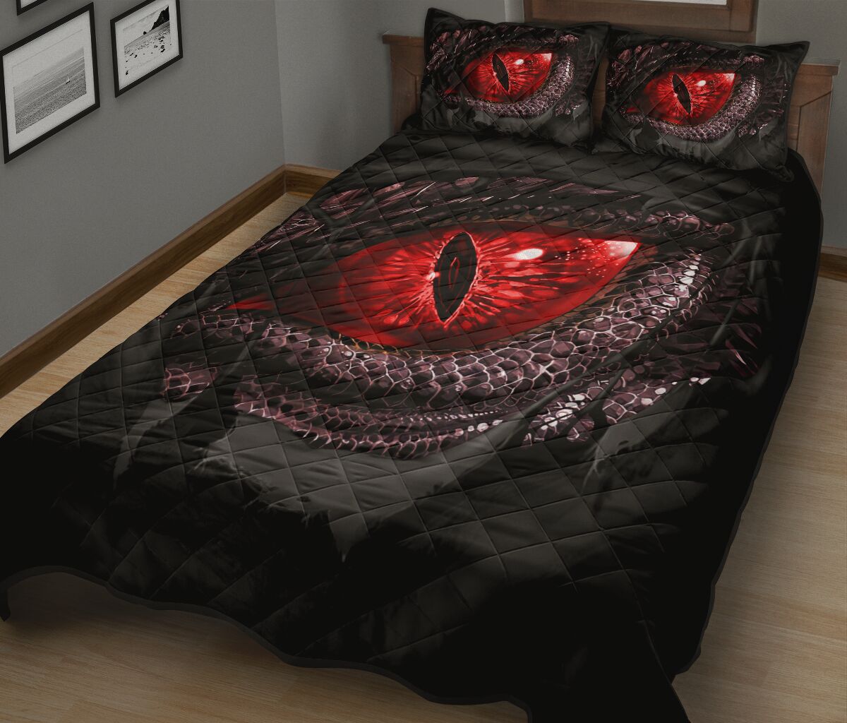 Dragon Eye Quilt Bed Set 2- Love Quilt Bedding Set