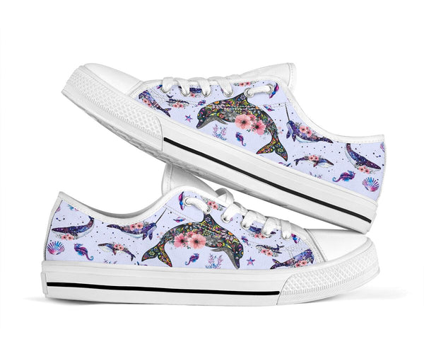 Low Top - Dolphin - Flower Shoe - Love Love Top Shoes