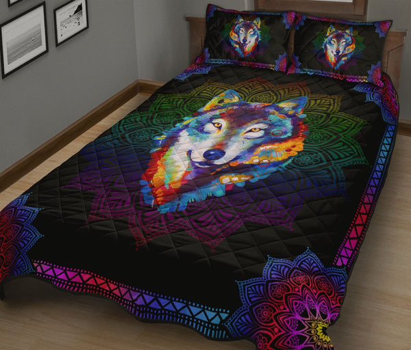Quilt Bed Set - Wolf 12 - Love Quilt Bedding Set