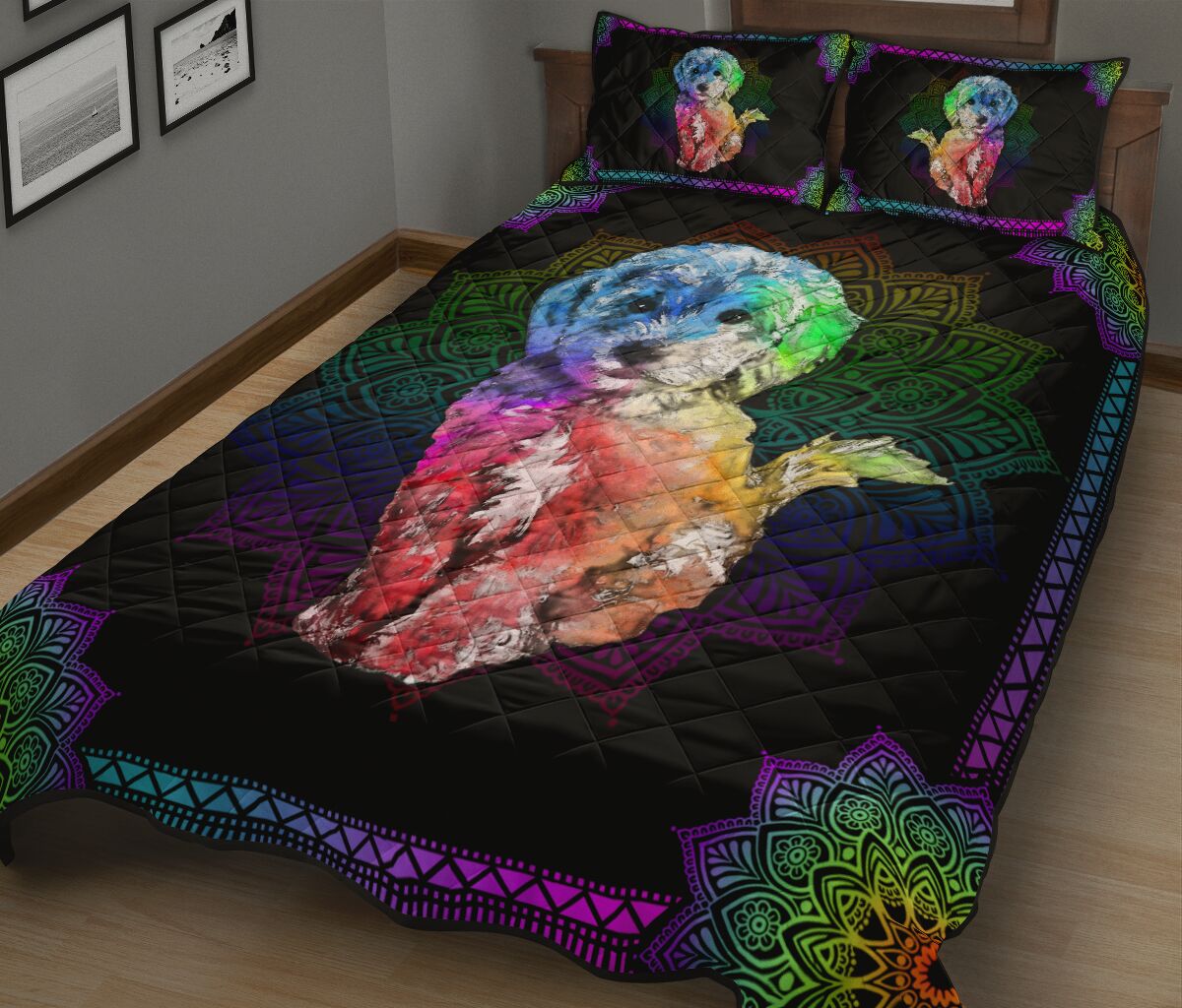 Quilt Bed Set - Poodle 34 - Love Quilt Bedding Set