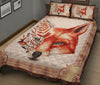 Fox Quilt Bed Set- Gift For Fox Lovers 73 - Love Quilt Bedding Set