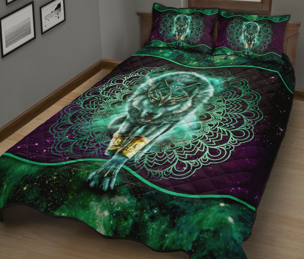 Quilt Bed Set - Wolf 67 - Love Quilt Bedding Set