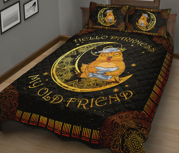 Chicken Moon Old Friend Quilt Bed Set - Love Quilt Bedding Set