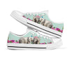 Elephant Flower Butterfly Low Top  Shoes