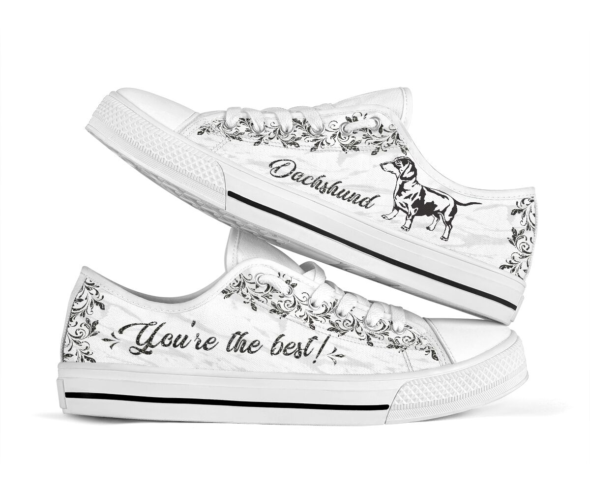 Dachshund Youre The Best - Low Top Shoe - Love Love Top Shoes