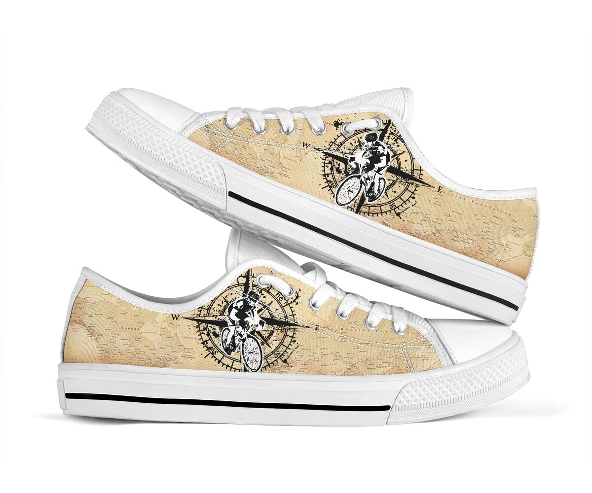 Cycling Compass - Low Top Shoe - Love Love Top Shoes