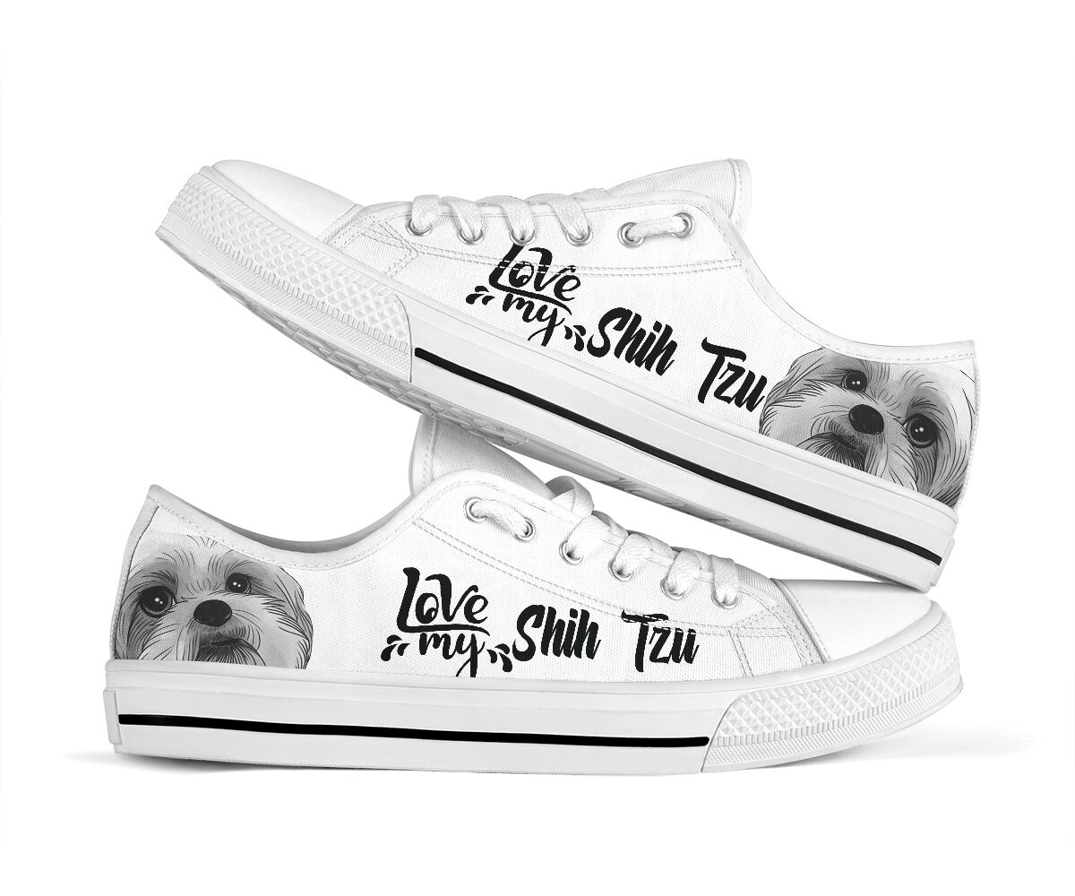 Love My Shih Tzu - Low Top Shoe - Love Love Top Shoes