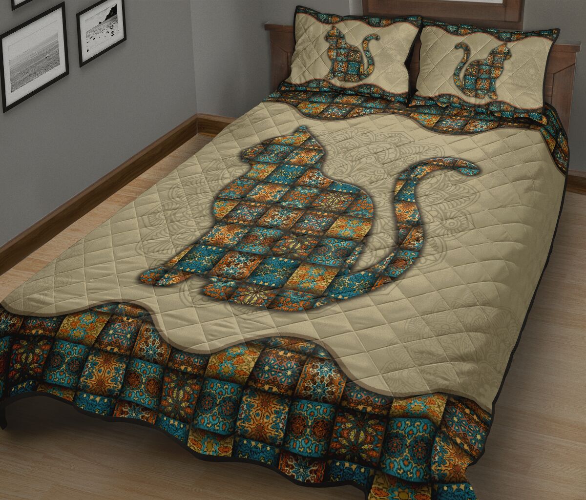Quilt Bed Set - Mandala - Cat 21 - Love Quilt Bedding Set