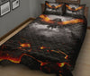 Owl Fire Art Style Quilt Bed Set - Love Quilt Bedding Set