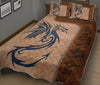 Dragons Leather Style Quilt Bed Set - Love Quilt Bedding Set