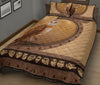 Owl Leather Heart Style Quilt Bed Set - Love Quilt Bedding Set