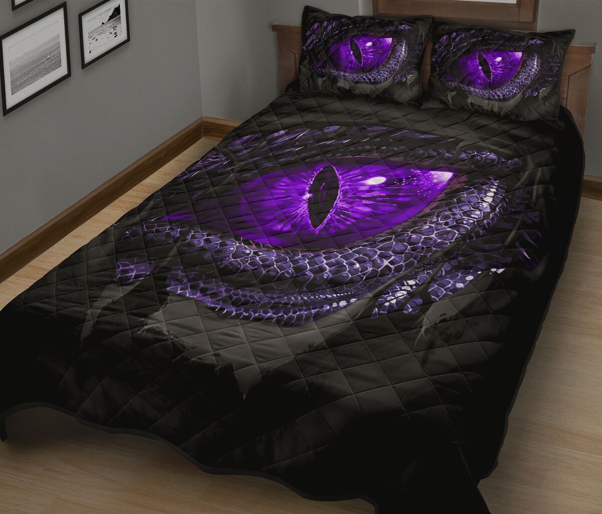 Dragon Eye Quilt Bed Set 7- Love Quilt Bedding Set