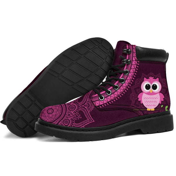 Owl Mandala Asboots - Love All Season Boots