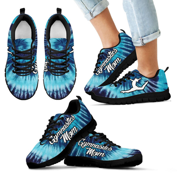 Gymnastics Mom- Blue Swirl Sneakers, Running Shoes, Shoes For Women, Shoes For Men, Custom S- Love Sneakers