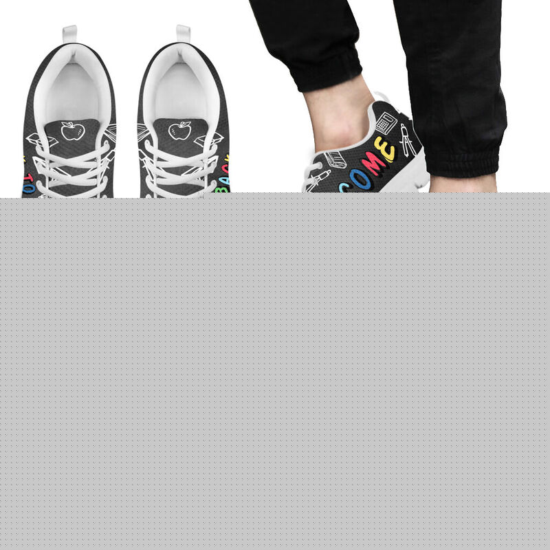 Teacher Welcome School Sneakers, Running Shoes, Shoes For Women, Shoes For Men, Custom Shoes- Love Sneakers