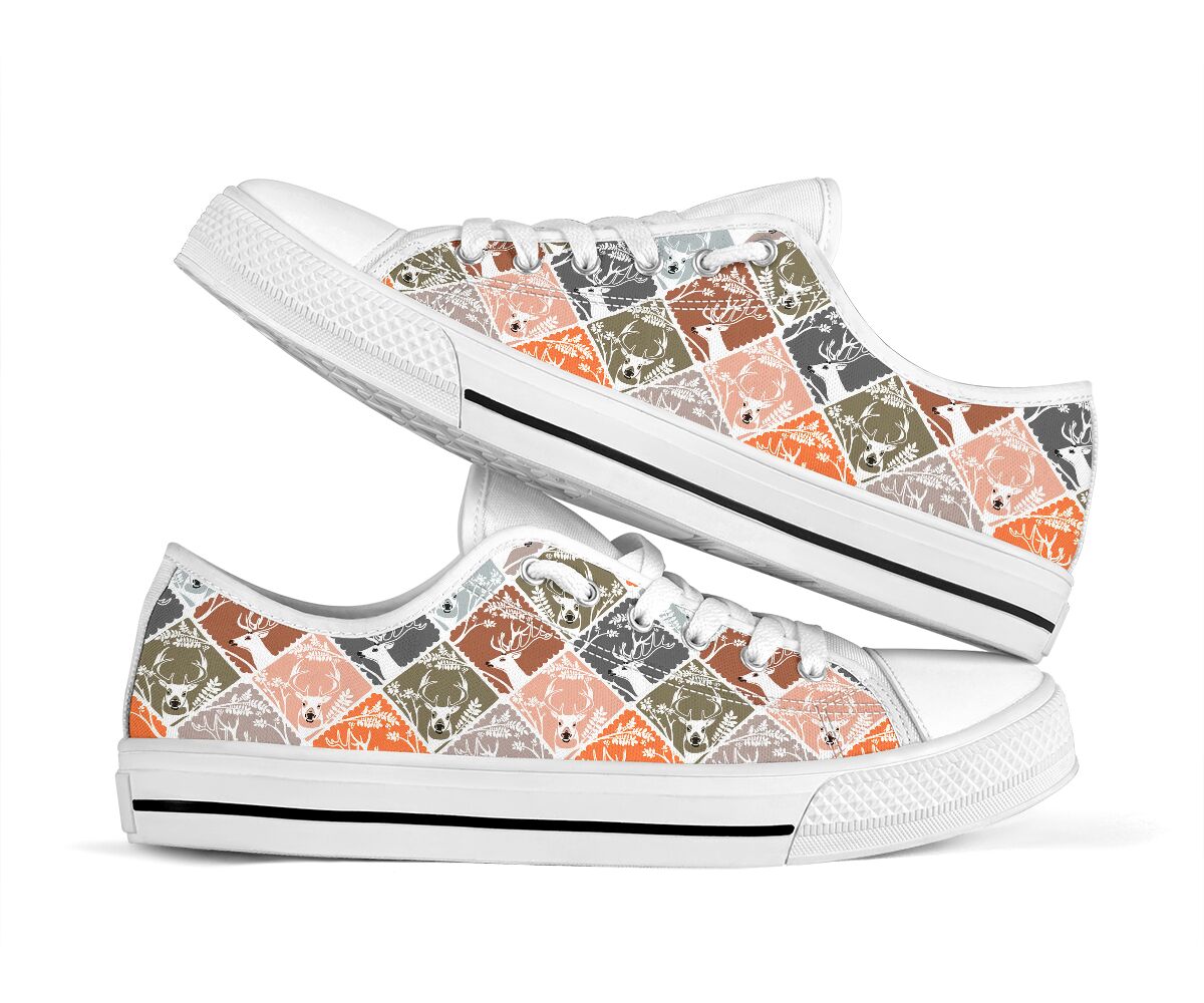Deer Daily Pattern Low Top 1Shoes