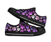 Dog Paw Purple Galaxy - Low TopShoe - Love Love Top Shoes