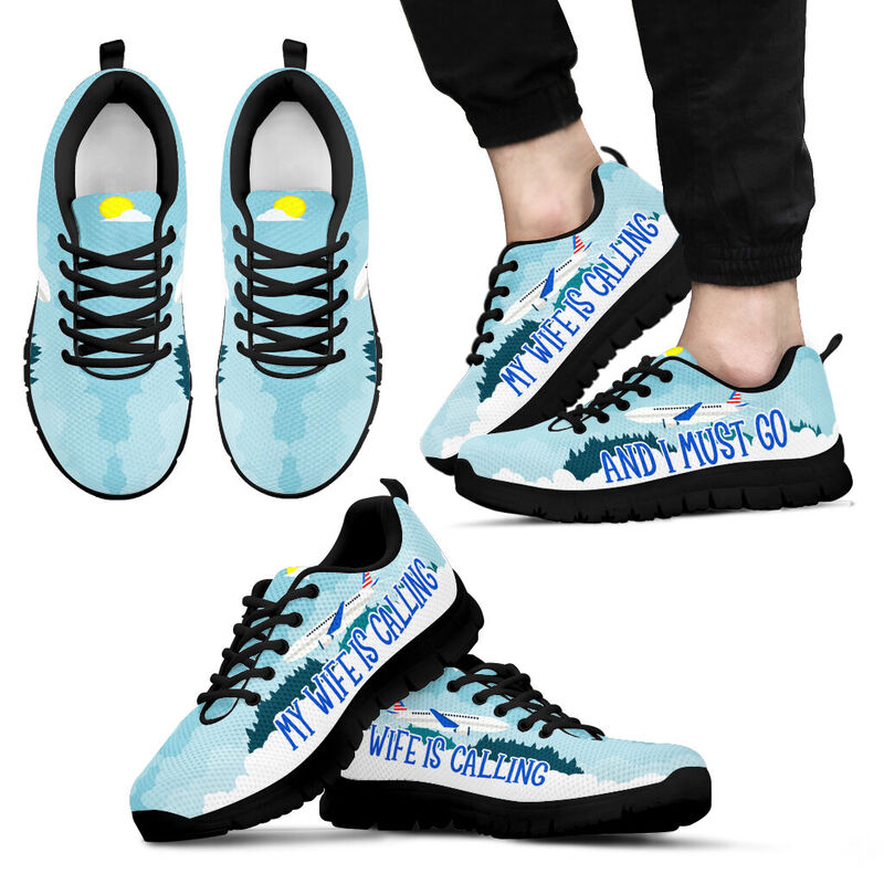 My Wife Is Calling And I Must Go Sneakers, Running Shoes, Shoes For Women, Shoes For Men, Cu- Love Sneakers