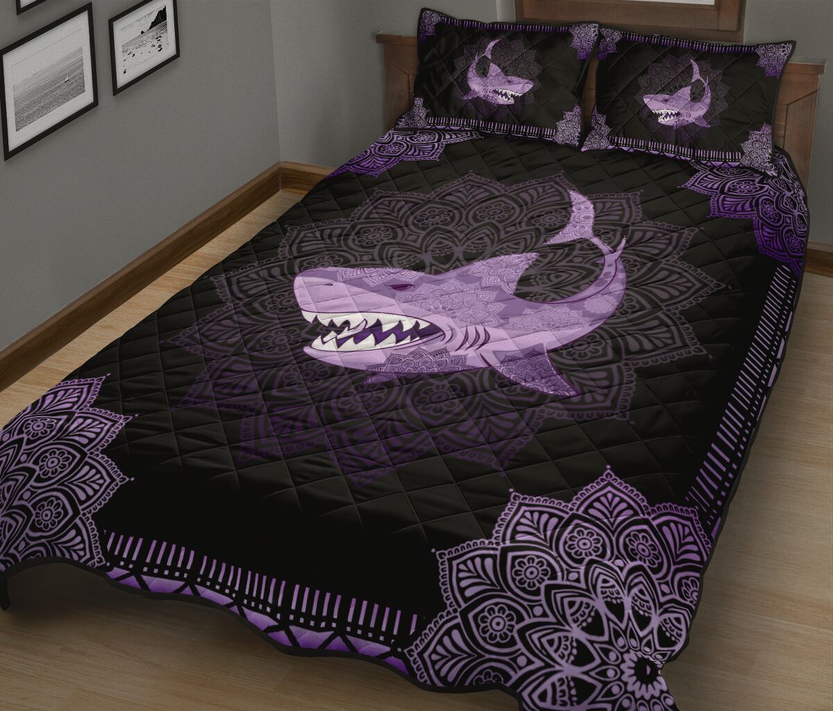 Shark Quilt Bed Set 93 - Love Quilt Bedding Set