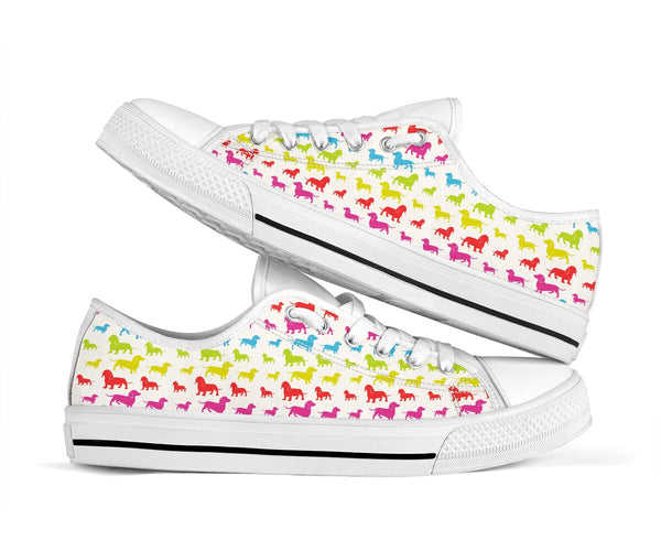 Dachshund Colorful- Low Top Shoe - Love Love Top Shoes