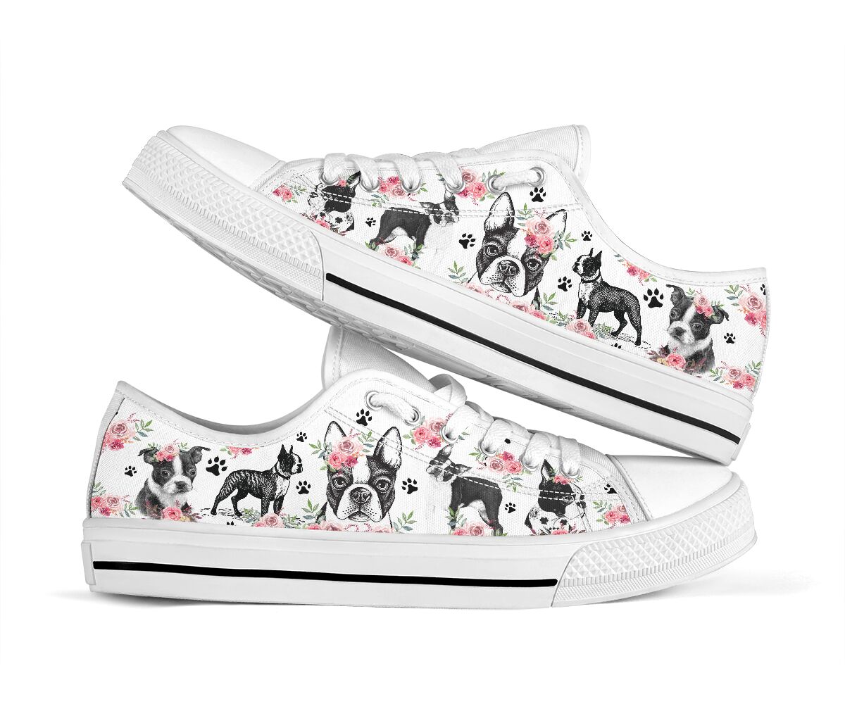 Low Top - Boston Terrier Shoe - Love Love Top Shoes