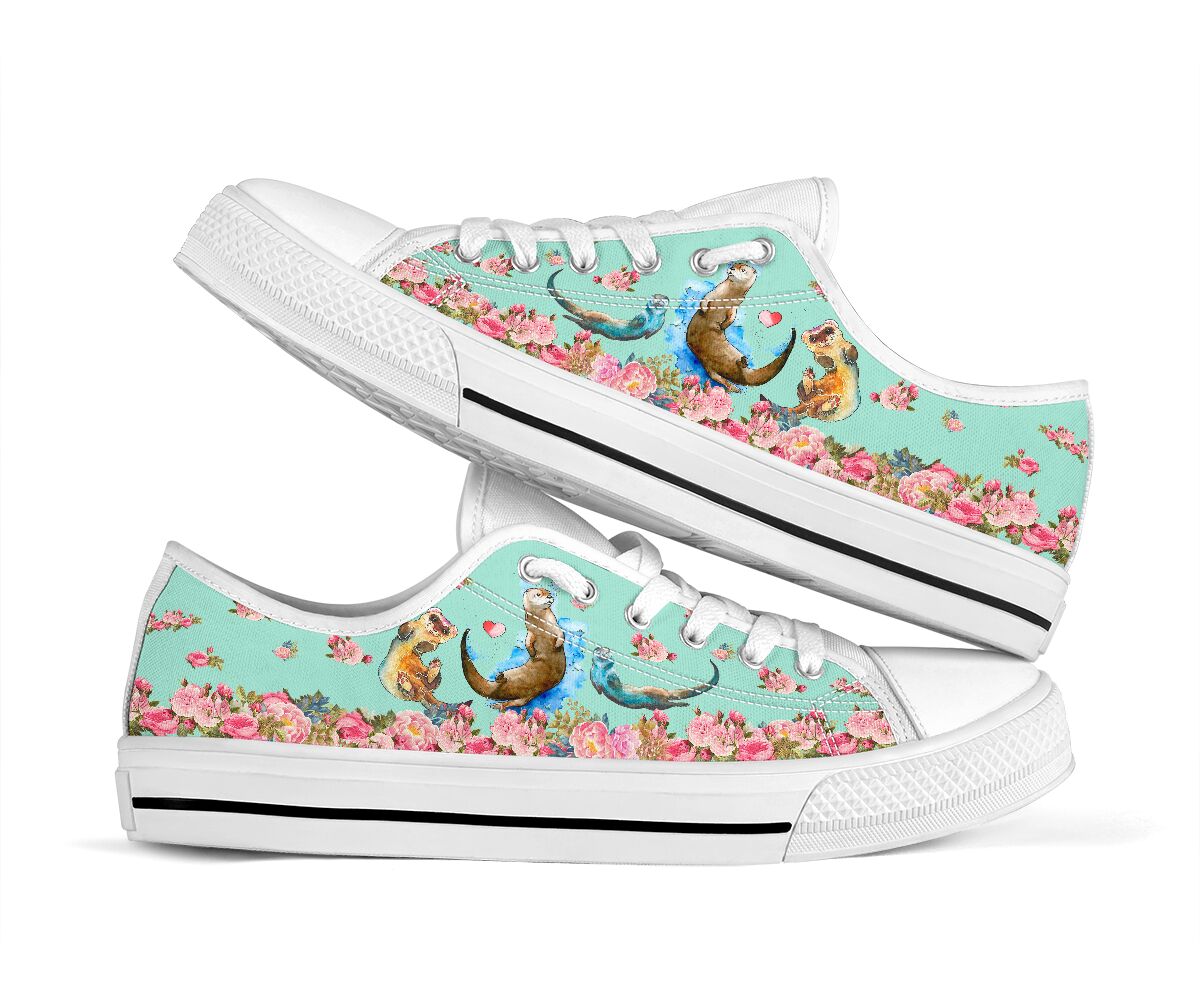 Ferret - Flowers - Low Top Shoe - Love Love Top Shoes