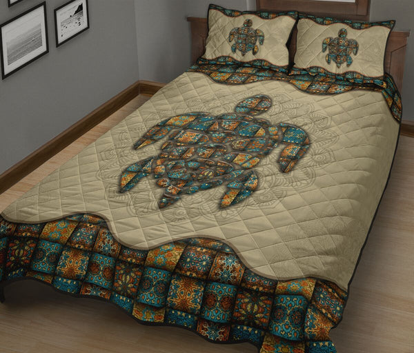 Quilt Bed Set - Mandala - Turtle 72 - Love Quilt Bedding Set