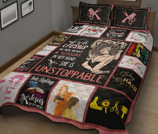 Hair Styling In My Veins - Bed Set - Love Quilt Bedding Set