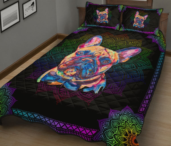 Quilt Bed Set - Frenchie 10 - Love Quilt Bedding Set