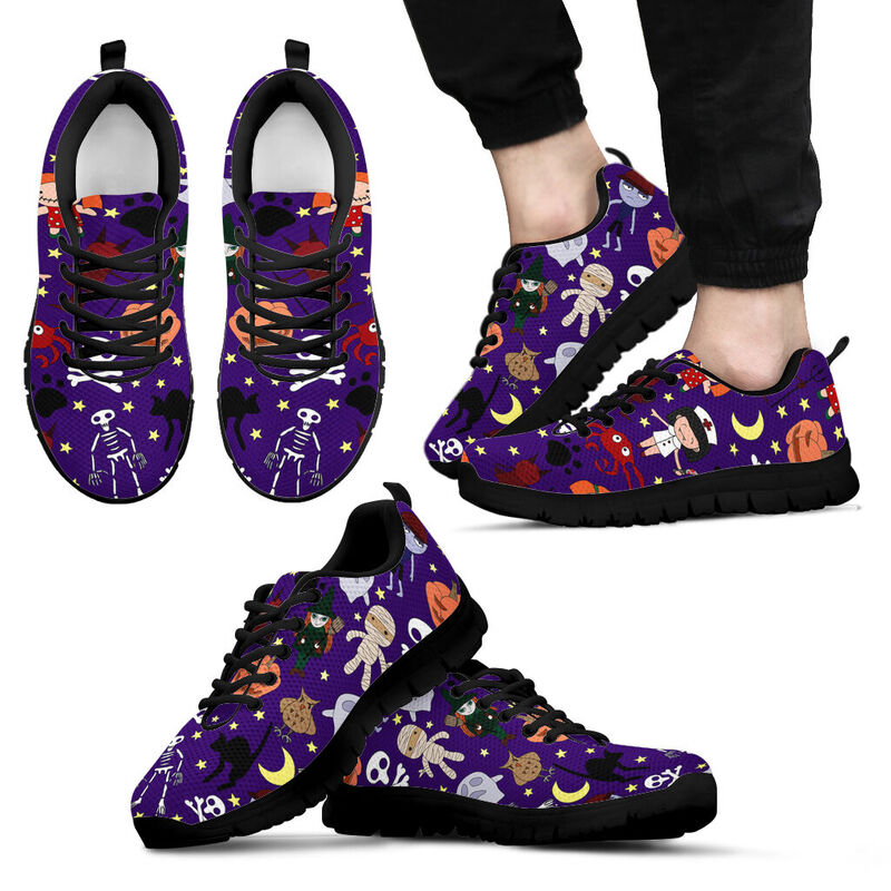 Nurse Halloween Pattern Sneaker Sneakers, Running Shoes, Shoes For Women, Shoes For Men, Cu- Love Sneakers