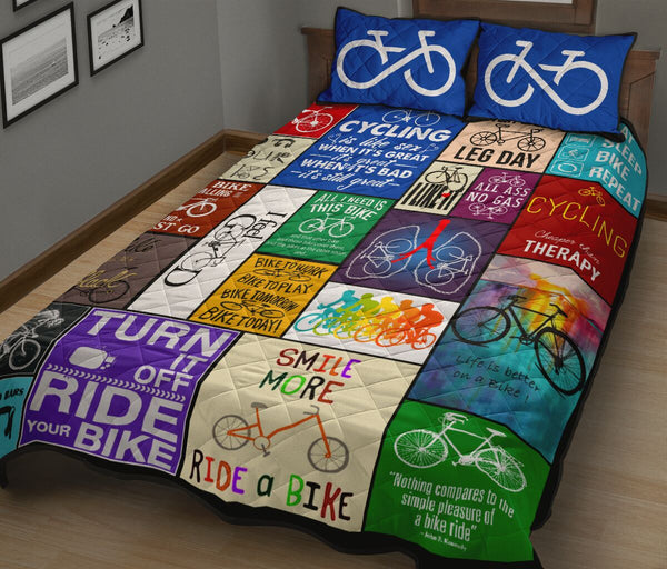 Cycling Unlimited - Bed Set - Love Quilt Bedding Set