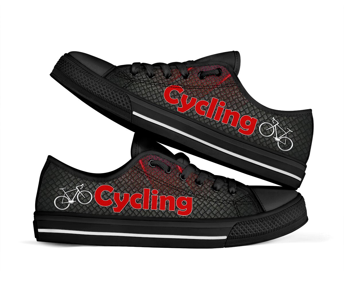 Cycling Red - Low Top Shoe - Love Love Top Shoes