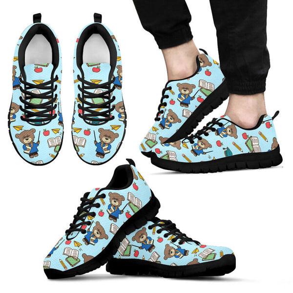 Teacher Bear Pt Shoes Sneakers, Running Shoes, Shoes For Women, Shoes For Men, Custom Shoes,- Love Sneakers
