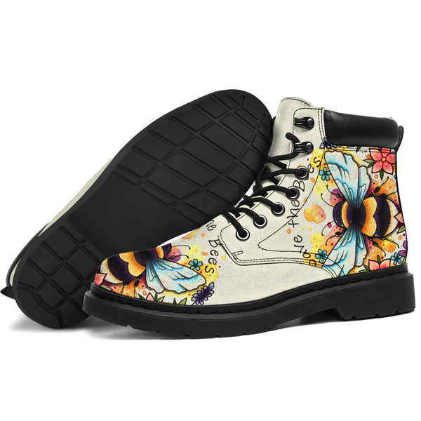 Bee Flower Watercolor - Love All Season Boots