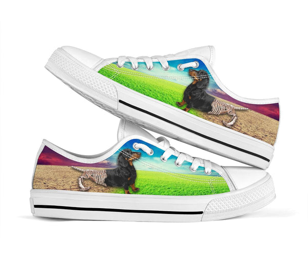 Dachshund Life And Death - Low Top Shoe - Love Love Top Shoes