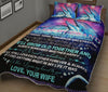 Dolphin To My Husband Quilt Bed Set - Love Quilt Bedding Set