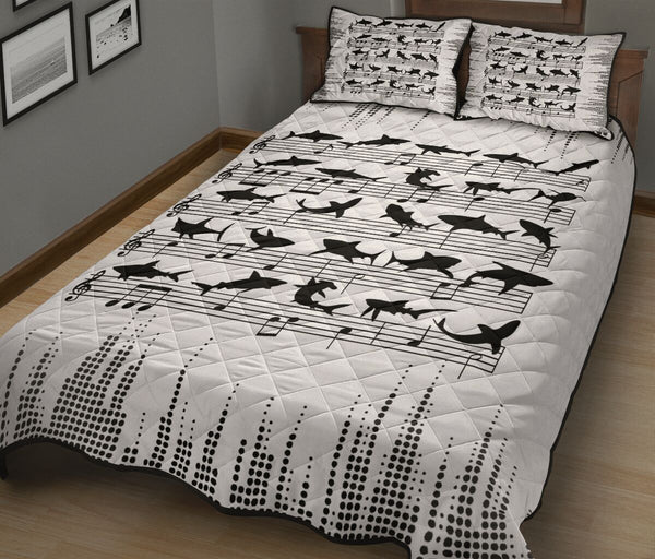 Shark Staves Style Quilt Bed Set - Love Quilt Bedding Set