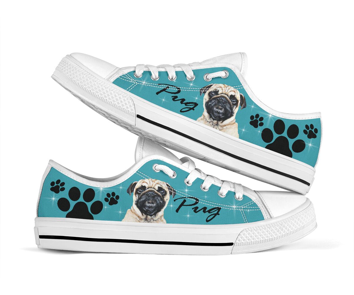 Pug And Paw - Low Top Shoe - Love Love Top Shoes