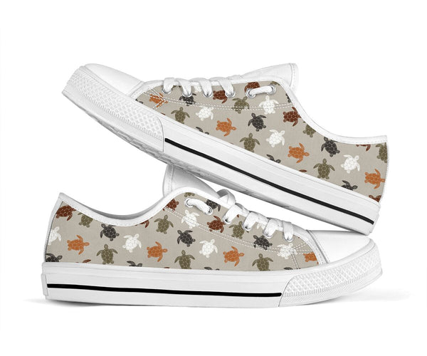 Turtle Pattern Low Top Shoes