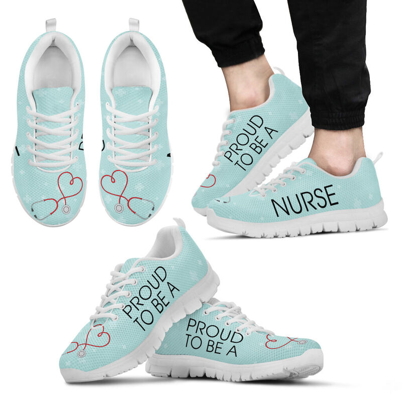 Nurse Proud Sneakers, Running Shoes, Shoes For Women, Shoes For Men, Custom Shoes, L- Love Sneakers