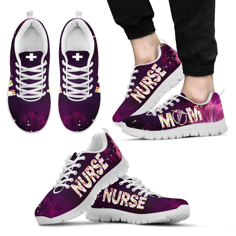 Nurse Mom Shoes Sneakers, Running Shoes, Shoes For Women, Shoes For Men, Custom Shoes, L- Love Sneakers