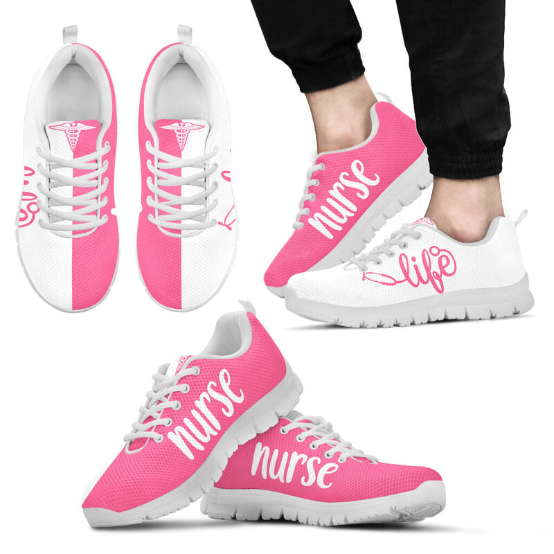 Nurse Life Shoes Sneakers, Running Shoes, Shoes For Women, Shoes For Men, Custom Shoes, L- Love Sneakers