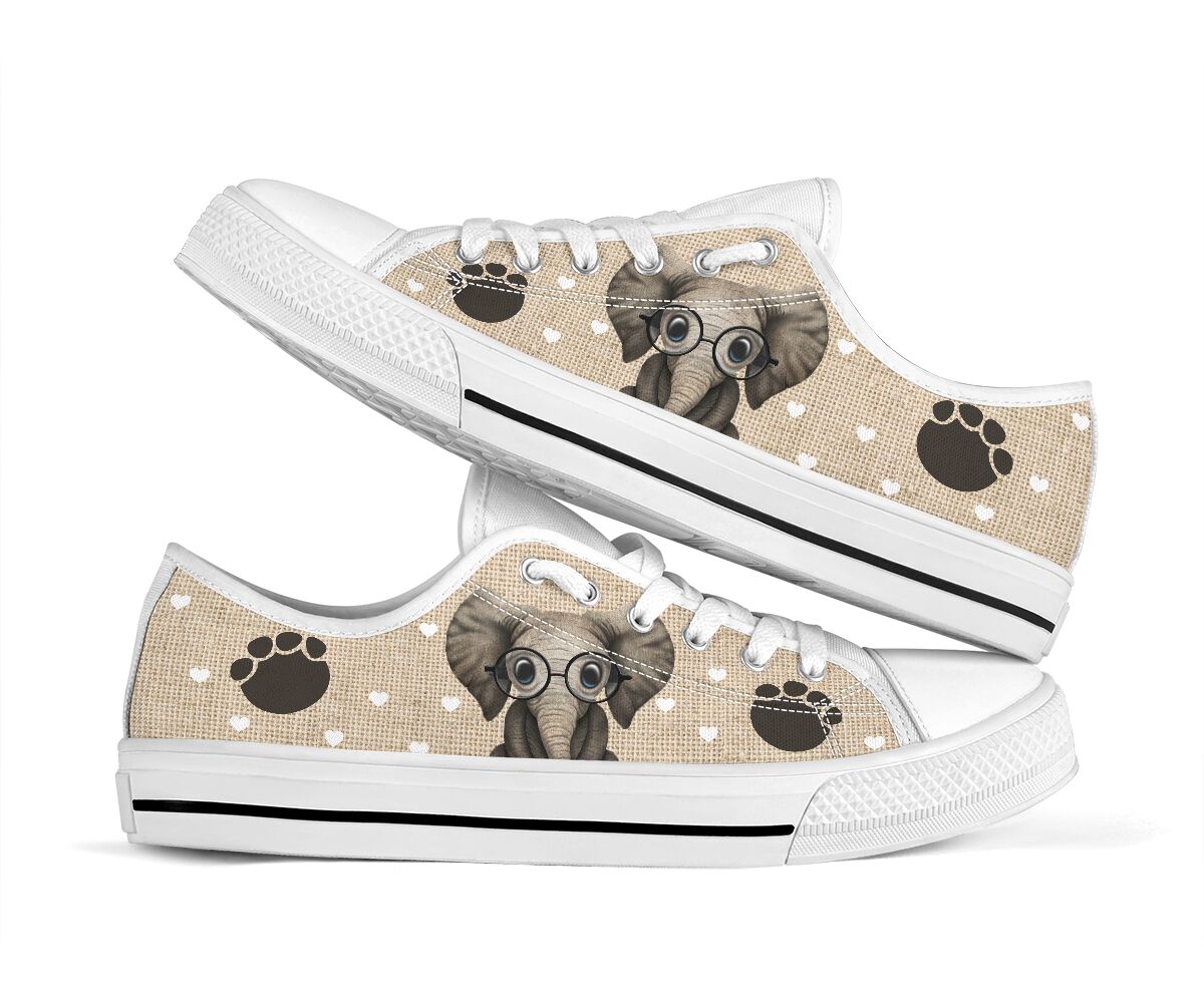 Elephant Heart Low Top  1Shoes