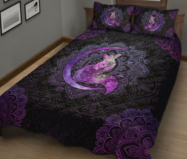 Fox - Mandala - Quilt Bed Set 62 - Love Quilt Bedding Set