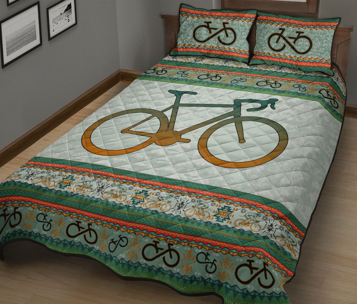 Cycling Boho Pattern - Bed Set - Love Quilt Bedding Set