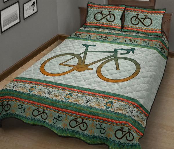 Cycling Boho Pattern - Bed Set - Love Quilt Bedding Set