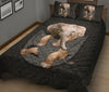 Elephants Pocket Farbic Quilt Bed Set - Love Quilt Bedding Set