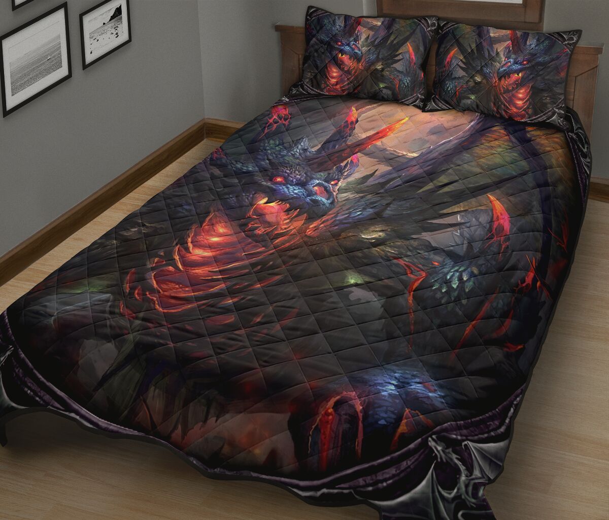 Dragon Quilt Bed Set  2- Love Quilt Bedding Set