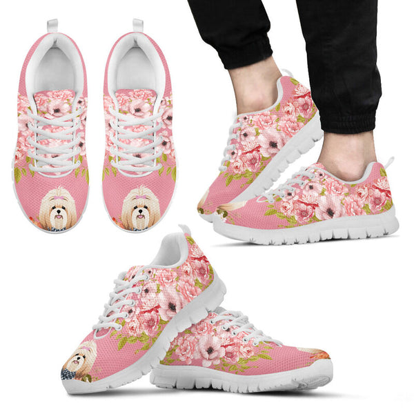 Shih Tzu Flower Shoes Sneakers, Runni- Love Sneakers
